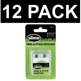 Slime Peel & Stick Bicycle Tube Patches, 6pc - 20272 - 12 Pack