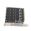M.2 NVME SSD to PCIE X16 Adapter 4 Port High