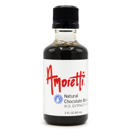 Amoretti - Natural Chocolate Brownie Extract Water Soluble 2 oz - Highly Concentrated & Perfect For Pastry, Savory, Brewing, and more, Preservative Free, Vegan, Kosher Pareve, Keto Friendly