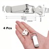 TOP-VIGOR 4Pcs Stainless Steel Tension Clasp, 57mm Lever Clasp Spring