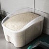 Rice Storage Box with Clear Cover Insect Proof Large Capacity