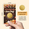 JMYROG 50 Pack Friendsgiving Dinner Party Scratch Off Game, Turkey