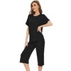 WiWi Pajamas for Women Bamboo Viscose Pajama Sets Loose Comfy