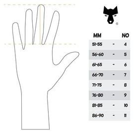 FEARLESS GOALKEEPERS Wolf X Snow Gloves - Breathable Goalkeeper Gloves, Non-Slip Grip, Negative Cut and Second Skin Feel - For Adults and Children