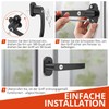 GETLITOOL Lockable Window Handles, 2-Piece Aluminium Window Lock with Keys,