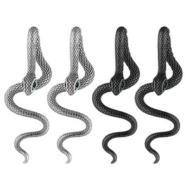 FFDHWU 2 Pairs of Snake-Shaped Earrings, Fashionable Trendy Earrings, Retro Snake-Shaped Earrings, Snake-Shaped Jewelry, Women's Earrings, Clothing Accessories