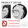 Black and White Abstract Painting Modern Black Canvas Wall Art