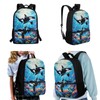 SCRAWLGOD Killer Whale Backpack with Lunch Box Kids Girls 8-12/10-12/6-8