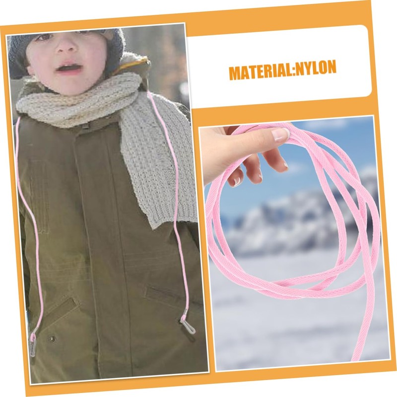 Hohopeti Elastic Winter Mitten Clips for Kids with Clip-holder Rope