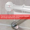 Tanxih U Shower Curtain Rod Adjustable Stainless Steel U Shaped