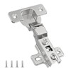Chibery 10 Pack Half Overlay Cabinet Hinges, Regular Standard Closing