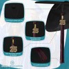 Endea Graduation Mixed Double Color Tassel with Gold Bling Charm