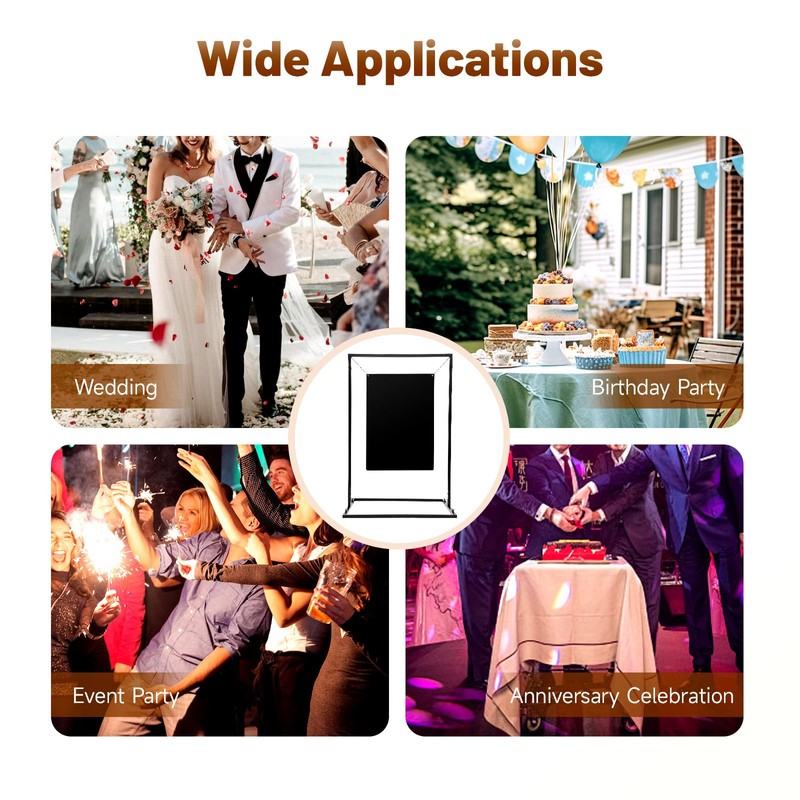 Modern Wedding Welcome Sign Stand with 19.68 * 27.55in Chalkboard