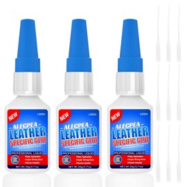 Leather Glue, 3Pack 20g Leather Repair Glue, Permanent Clear Washable for Genuine Leather Clothing Bags Seats Sofa and PU