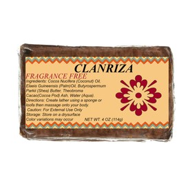 CLANRIZA BLACK SOAP BAR -Fragrance Free scent bar soap cleans and moisturizes, skin and hair