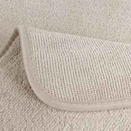 POLYTE Premium Lint Free Microfibre Washcloth Face Towel, 33 x 33 cm, Set of 6 (White)