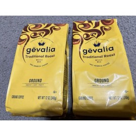 Unbranded (2 Pack) Gevalia Traditional Mild Ground Coffee, 12 Oz. Bag 100% Arabica Gift