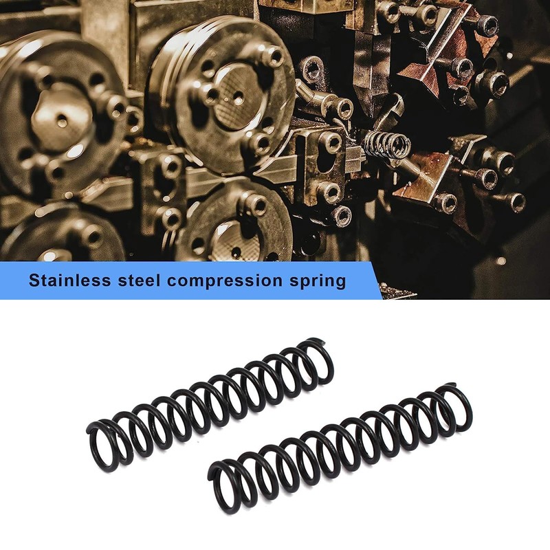 TA-VIGOR 10Pcs Extended Compressed Spring, 1.2mm Wire Dia, 9mm OD,