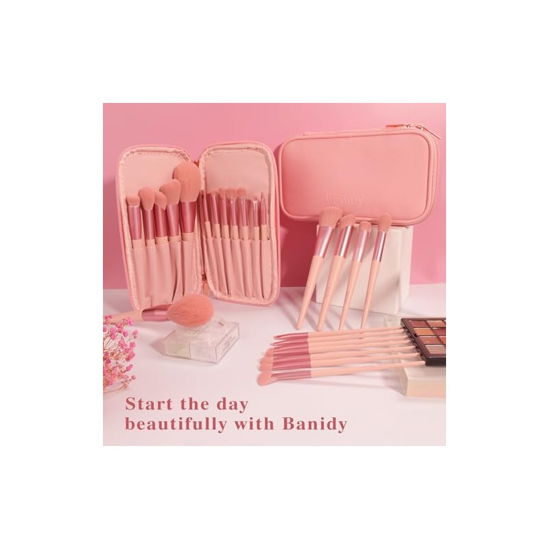 Banidy Juego de Brochas de Maquillaje Con Bolsa y Estuche