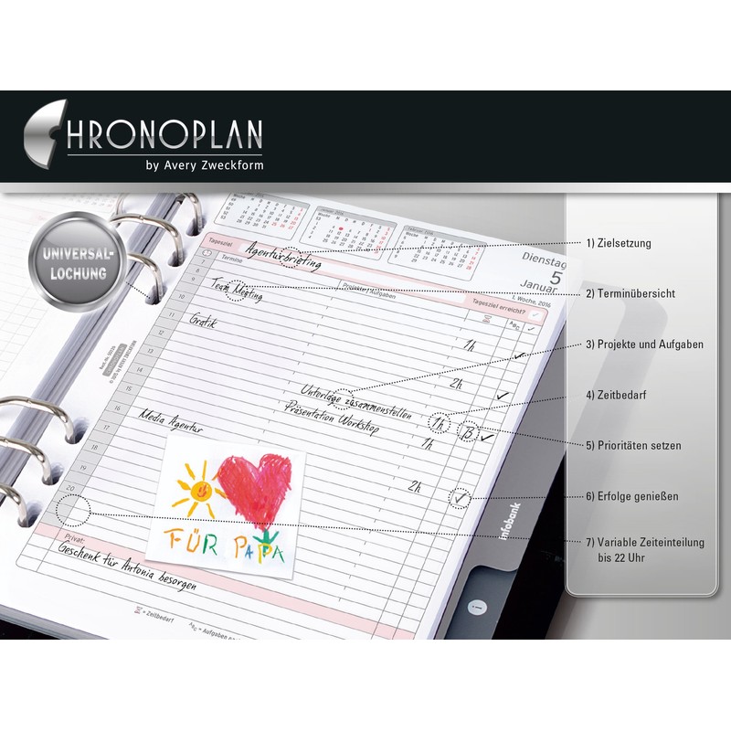 Chronoplan Calendars, Weekly Planner [German Language]
