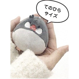 Friends Hill Squishy Strap, Kotsumesan Gray Total Length 6cm Keychain Plush Otter IS-163-200