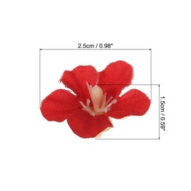 PATIKIL 0.98" Artificial Cherry Blossom Flower Heads, 100 Pack Silk Cherry Blossom Fake Flowers Heads for Wedding Floral Bouquet Decoration DIY Craft Making, Multi-Color