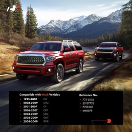 A-Premium Window Crank Handle Compatible with Mack Model - CH 1995-2003, CHU 2008-2009, CV 2001-2007, CXP 2006-2007, CXU 2008-2009, GU7 2008-2009, GU8 2008-2009, Metal, Chrome, Driver or Passenger