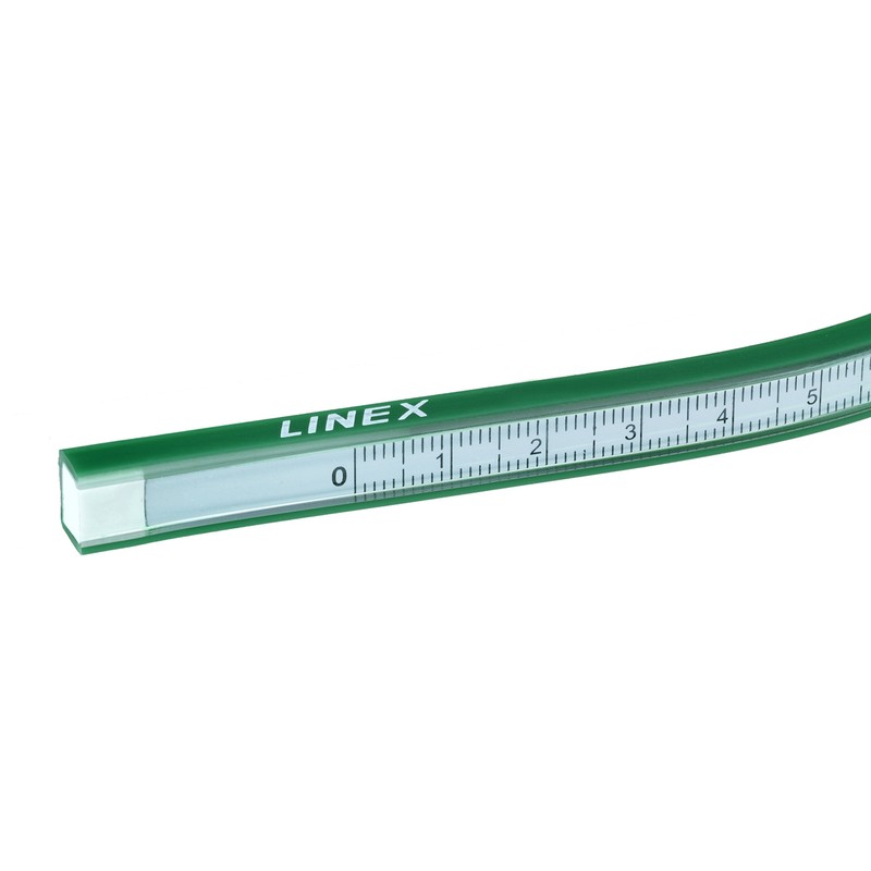 50cm Flexible Ruler, Linex Bendy Ruler with Tracing Edge