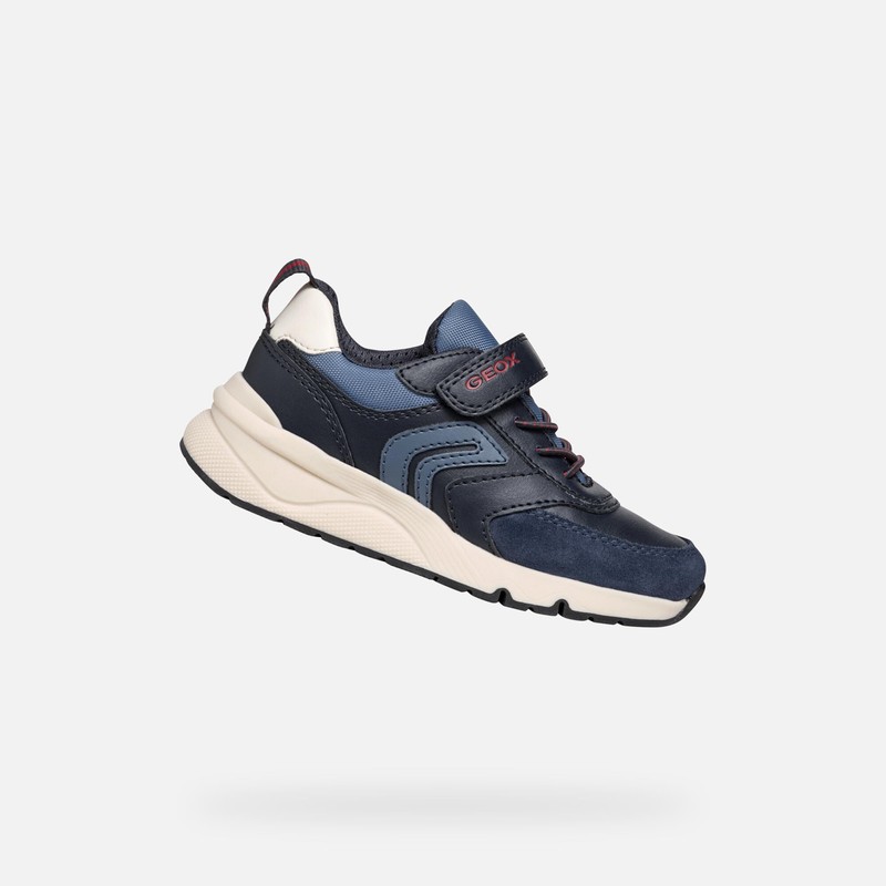 Geox J ROONER Boy D - Scarpe da Ginnastica,