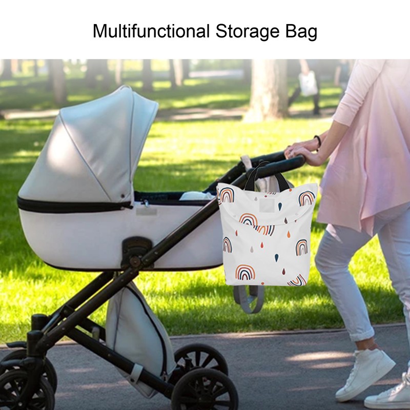 Baby Cloth Diaper Bag Waterproof DoubleLayer Pocket Fashionable Baby Outing