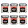 Veiuwa 6 Pack Emergency Candles, 4oz Unscented Smokeless Soy Wax