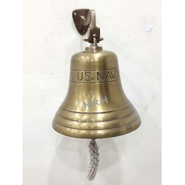 Antique Brass Hanging Ship Bell Home Decorative Bell