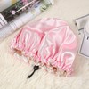 SOLUSTRE Satin Sleeping Cap Infant Shower Bonnet Double Layer Reversible