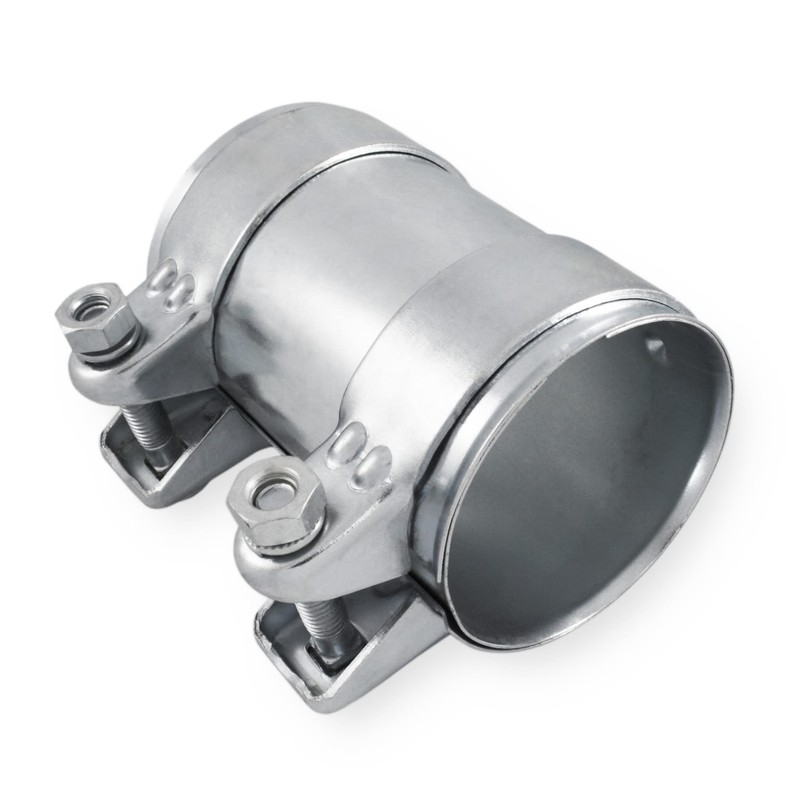 Exhaust Clamp, Pipe Connector, Double Clamp, Exhaust System (Galvanised Steel,