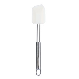 Restaurantware 11" Stainless Steel Turner - German Standard Kitchen Spatula with Ergonomic Handle, Heat-Resistant - Heavy-Duty Steel Spatula for Flipping Burgers, Eggs, Meat