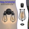 Bonsicoky 2 PCS Lamp Shade Collar Rings - E27 Light