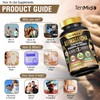 Tenmido Ashwagandha Supplements - 6in1 with Turmeric, Rhodiola, Ginger, Holy