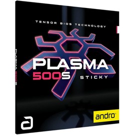 ANDRO Plasma 500S - Rivestimento per ping pong (rosso, 2,1 mm)