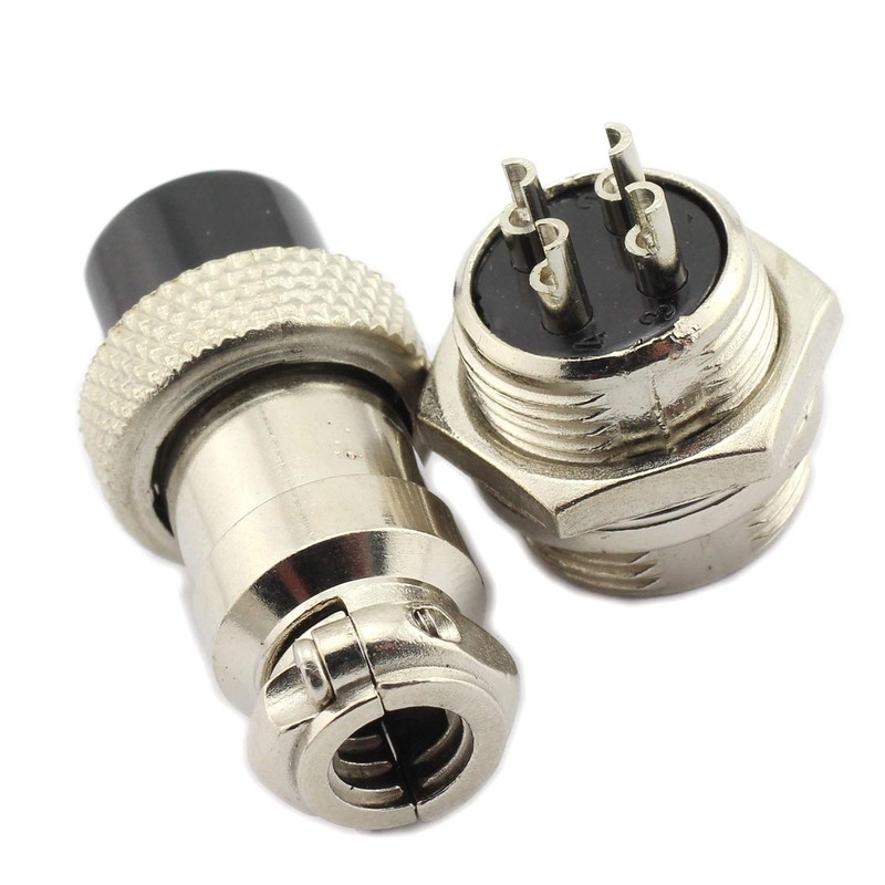 DGZZI 5Pairs GX16 4Pin Male Female Circular Aviation Connector Plug