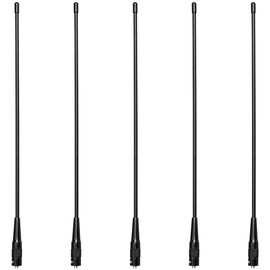 Retevis Two Way Radio SMA-F Antenna, 144/430MHz Dual Band Antenna,2.15dBi High Gain Antenna Compatible with BaoFeng UV-5R BF-F8HP Retevis RT29 RT-5R RT5 RT-5RV RT21V RT86 RT7 Walkie Talkies (5 Pack)