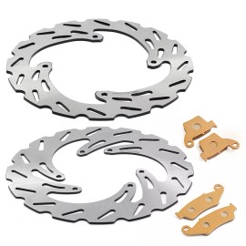 Tarazon Front Rear Brake Discs Rotors Pads For Honda CRF250R CRF450R 2015-2024 CRF250RX