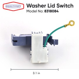 DR Quality Parts 8318084 Washer Lid Switch Door Latch Lock Replacement for Whirlpool Kenmore Maytag Washer Parts - Replaces AP3180933, PS886960, WP8318084, AP6012742, ES8084, PS11745957, TJ90ES8084