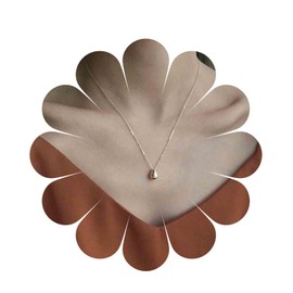 Yheakne Boho Very Small Teardrop Necklace Choker Gold Drop Necklace Minimal Waterdrop Necklace Chain Water Tear Drop Pendant Necklace Jewellery for Women and Girls