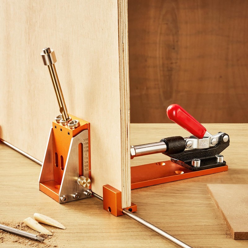 VEVOR Pocket Hole Jig Kit, 34 Pcs Pocket Hole Jig