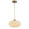 KCO Lighting Mid Century Modern Gold Globe Pendant Lighting Brushed