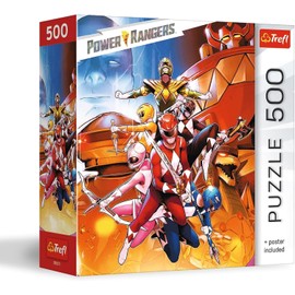 Trefl Power Rangers - Undefeated Power Rangers - 500 Piece Jigsaw Puzzle 18.9" x 13.4" DIY Puzzle, Creative Fun, Classic Puzzle for Adults and Children from 10 Years Old