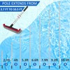 Swimming Pool Brush with Pole - 17.5" Wall Brush with