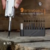 ROXON 9 Piece Bit Set with Magnetic Extended Holder for
