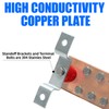 ELECTRAPICK Wall Mounted Copper Grounding Bar Kit, Copper Bus Bar