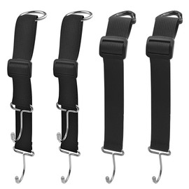 maxin 4 PCS Car Purse Hook/Holder,Contains 2 Torches and 2 Triangular Hooks, Car Seat Headrest Hooks for Purses and Bags, Adjustable Hidden Metal Hooks for Car Handbag.